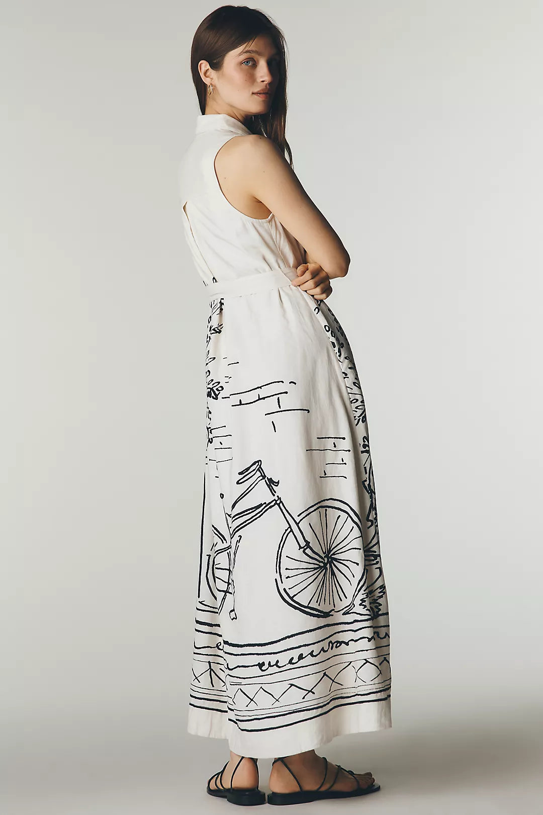 Anthropologie Maeve Mona 100% Linen Shirtdress by Miki Lowe (Surplus - New)