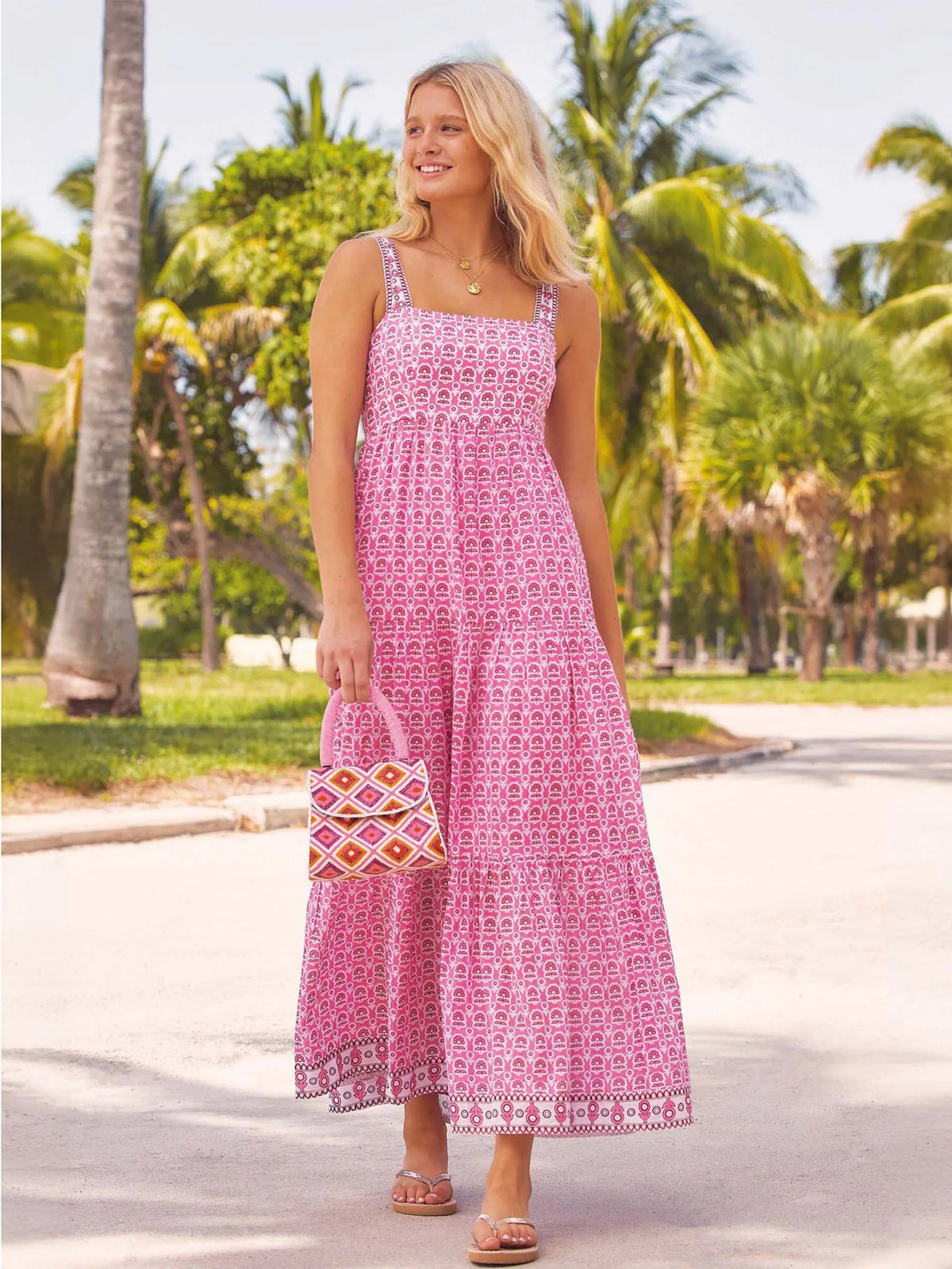 Aspiga Pink Tabitha Maxi Dress in Pink (Surplus - New)