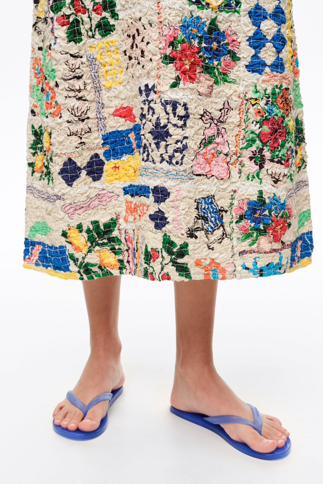 Bimba y Lola Summer Patchwork Ruched Strappy Dress (Surplus - New)