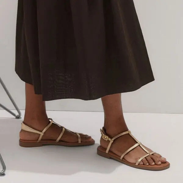 ME+EM Cotton Poplin Contrast Stitch Midi Dress in Summer Chocolate (Surplus - New)