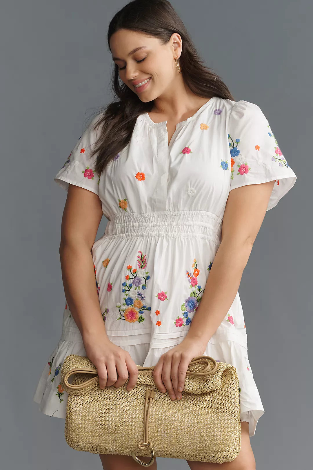 Anthropologie Somerset Embroidered Mini Dress (Surplus - New)