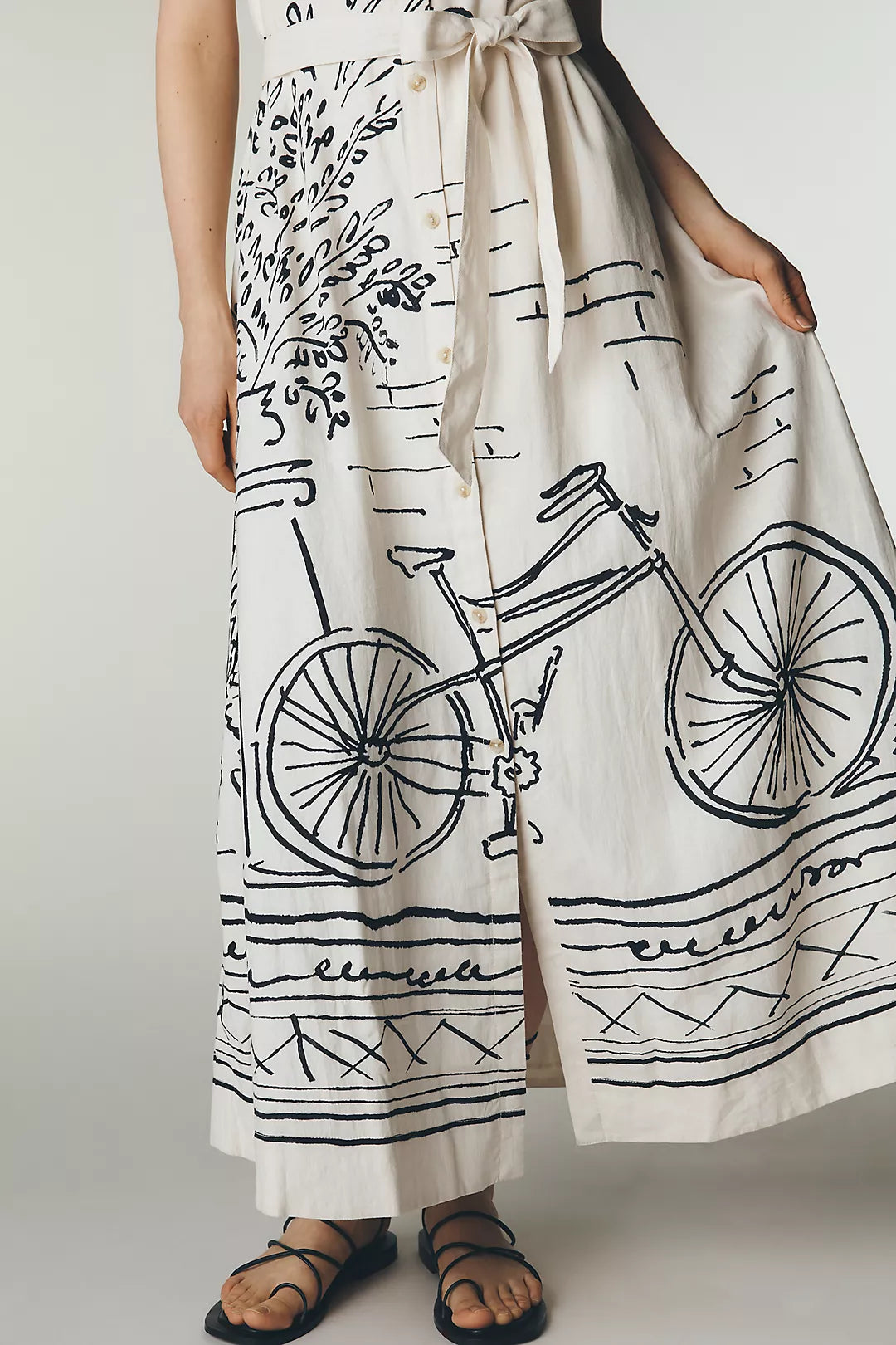 Anthropologie Maeve Mona 100% Linen Shirtdress by Miki Lowe (Surplus - New)