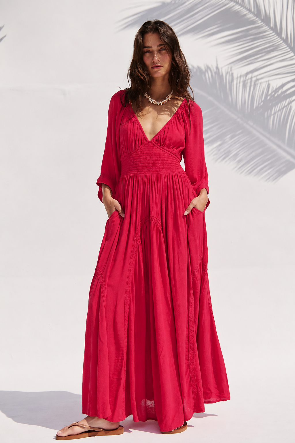Free People Dixie Maxi Dress in Pink (Surplus - New)