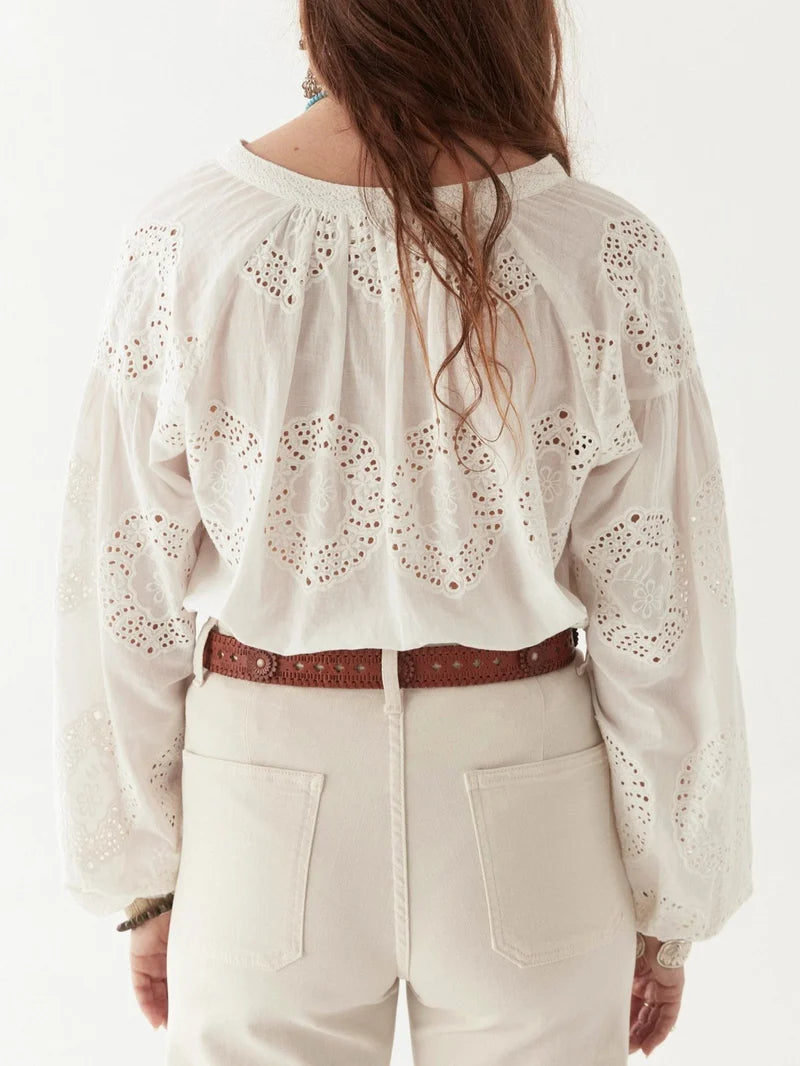 Maison Hotel Margaret Blouse in Bath Rose (Surplus - New)