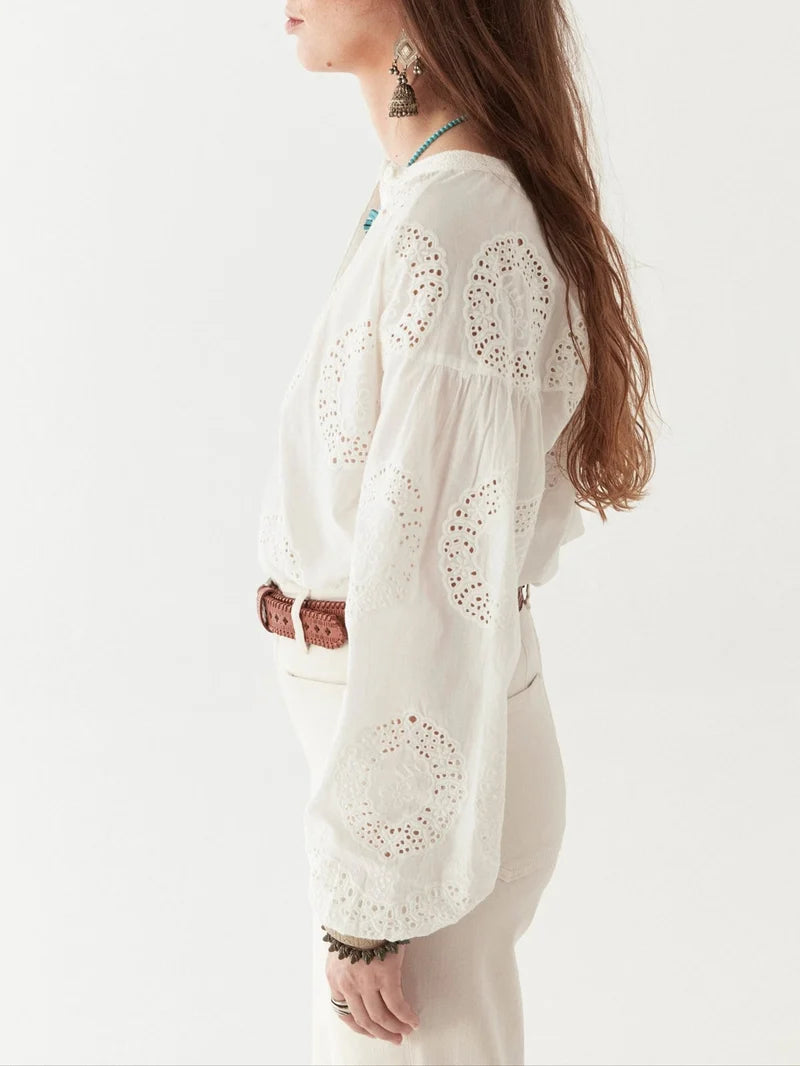 Maison Hotel Margaret Blouse in Bath Rose (Surplus - New)