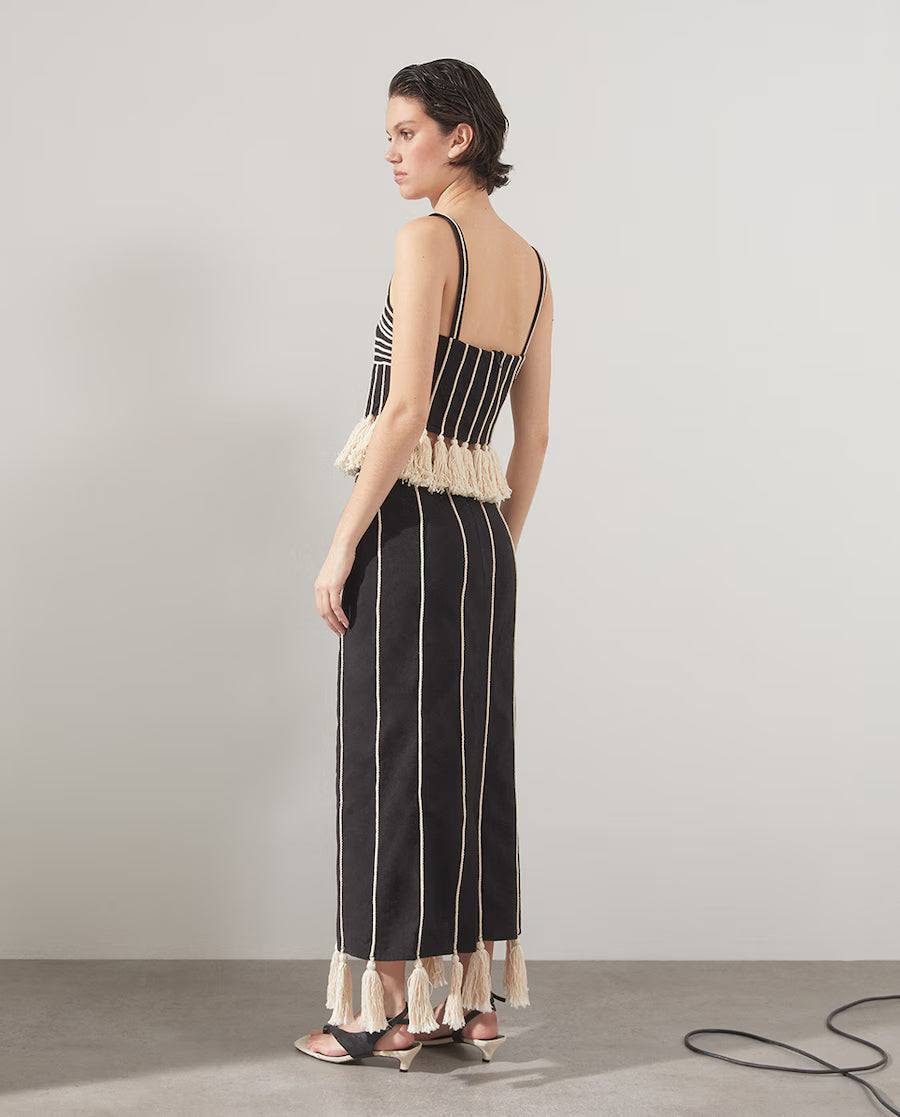 Sfera Cotton-Linen Rope & Tassel Two-Piece Set (Surplus - New)