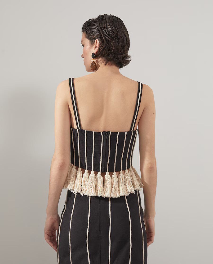 Sfera Cotton-Linen Rope & Tassel Two-Piece Set (Surplus - New)